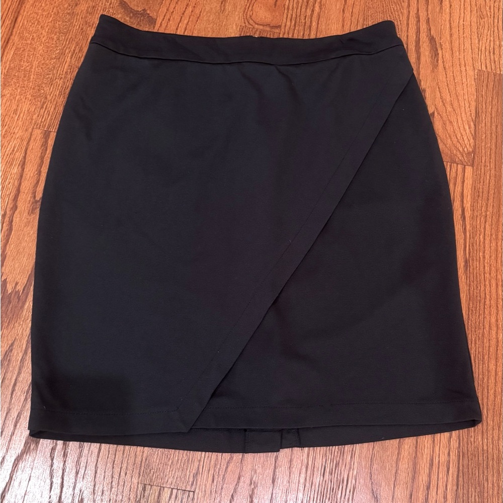 Simply Styled Black faux wrap pencil skirt in Size L